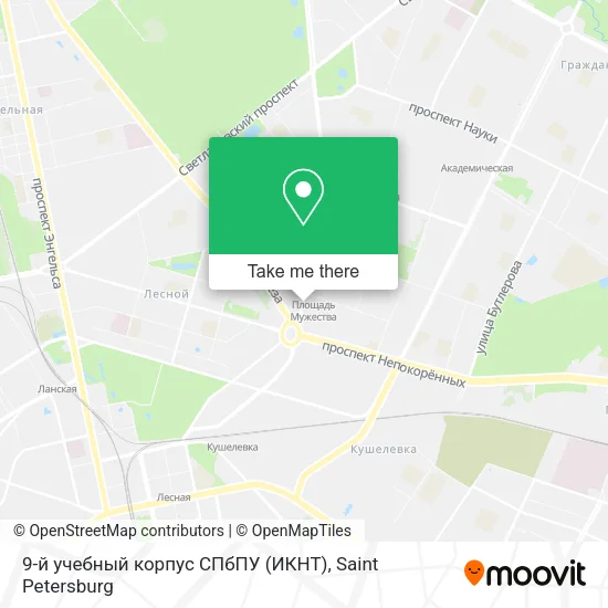 9-й учебный корпус СПбПУ (ИКНТ) map