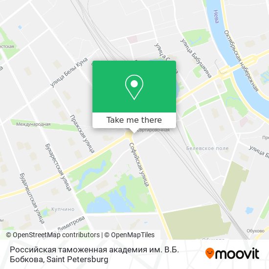 Российская таможенная академия им. В.Б. Бобкова map