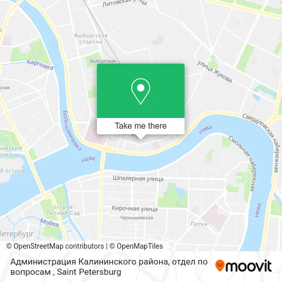 Администрация Калининского района, отдел по вопросам map