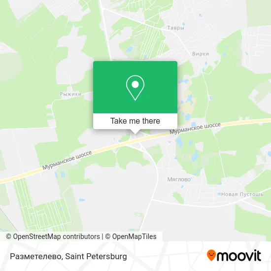 Разметелево map
