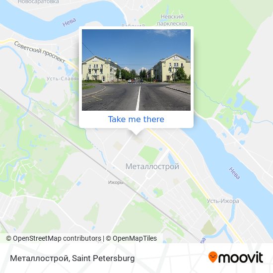 Металлострой map