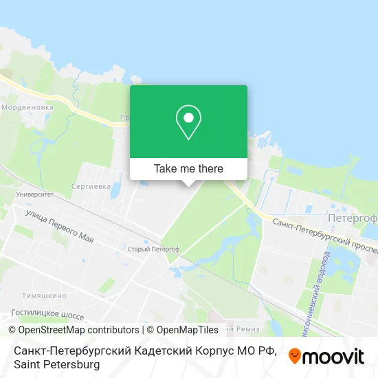 Санкт-Петербургский Кадетский Корпус МО РФ map