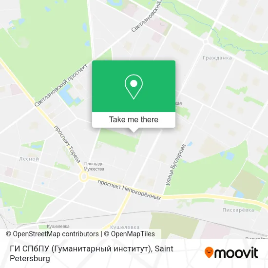 ГИ СПбПУ (Гуманитарный институт) map