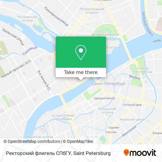 Ректорский флигель СПбГУ map