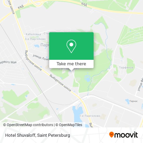 Hotel Shuvaloff map