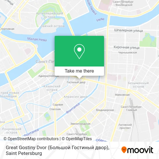 Great Gostiny Dvor (Большой Гостиный двор) map