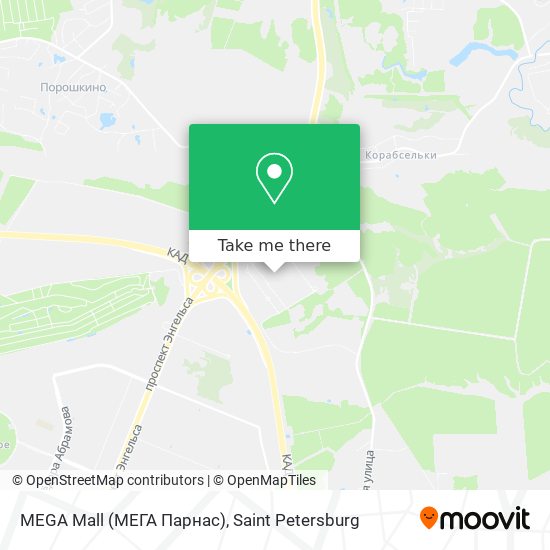 MEGA Mall (МЕГА Парнас) map
