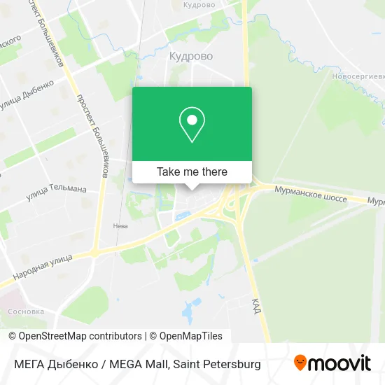 МЕГА Дыбенко / MEGA Mall map