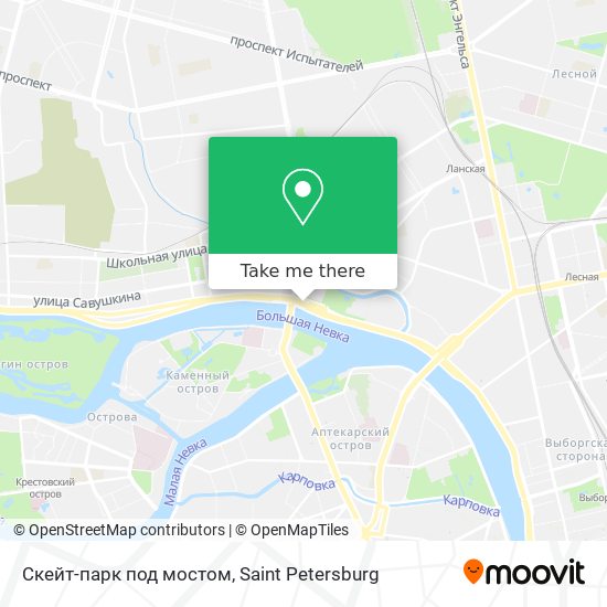 Скейт-парк под мостом map