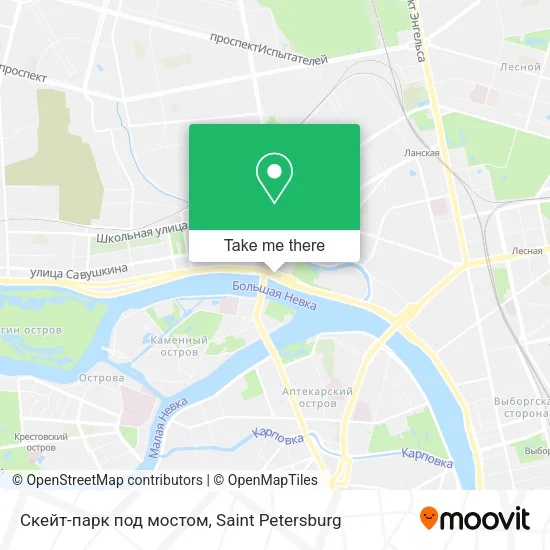 Скейт-парк под мостом map