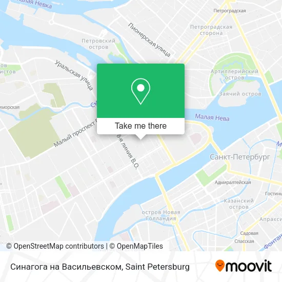 Синагога на Васильевском map