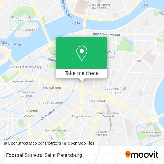 FootballStore.ru map