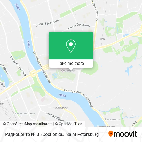 Радиоцентр № 3 «Сосновка» map