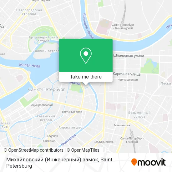 Михайловский (Инженерный) замок map