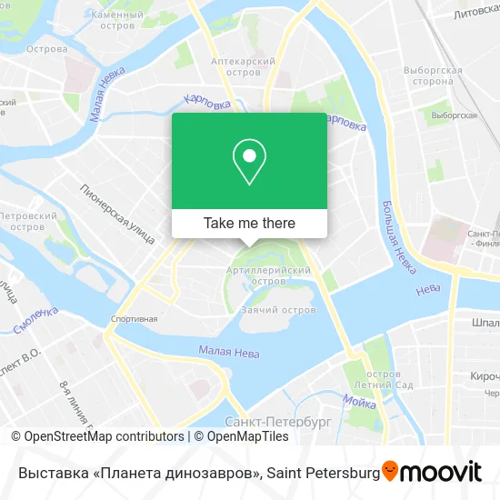 Выставка «Планета динозавров» map