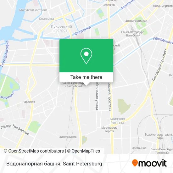 Водонапорная башня map