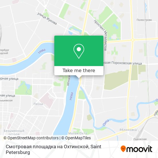 Смотровая площадка на Охтинской map