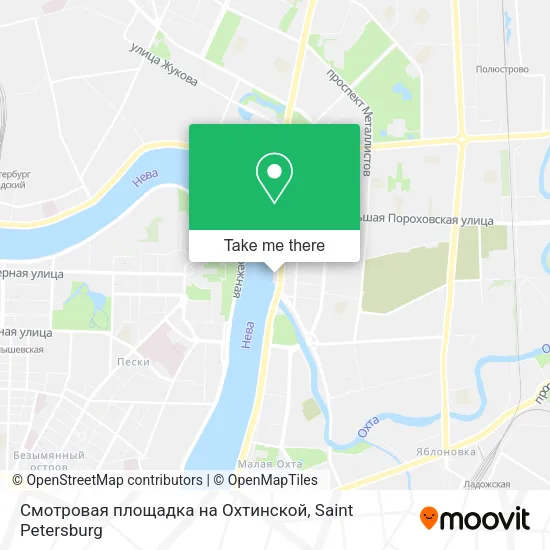 Смотровая площадка на Охтинской map