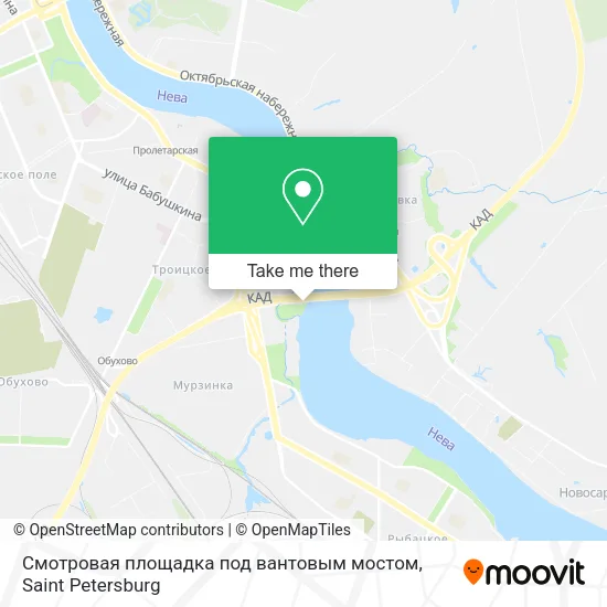 Смотровая площадка под вантовым мостом map