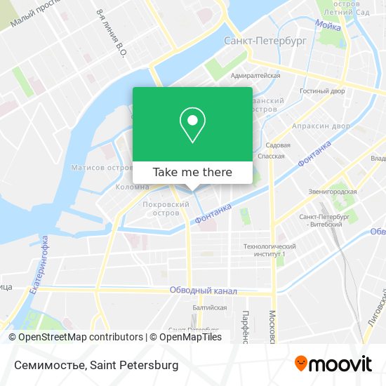 Семимостье map