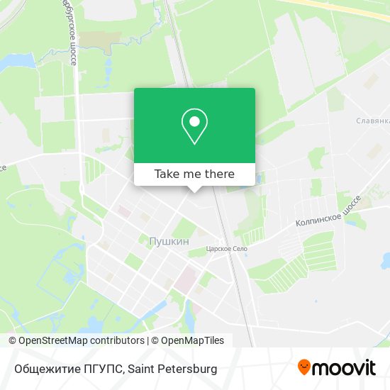 Общежитие ПГУПС map