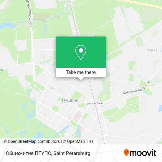 Общежитие ПГУПС map