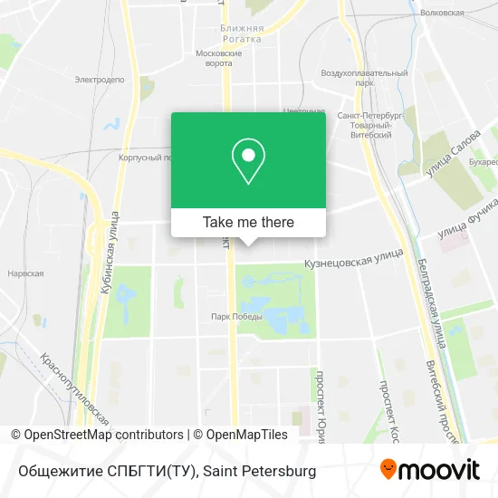 Общежитие СПБГТИ(ТУ) map