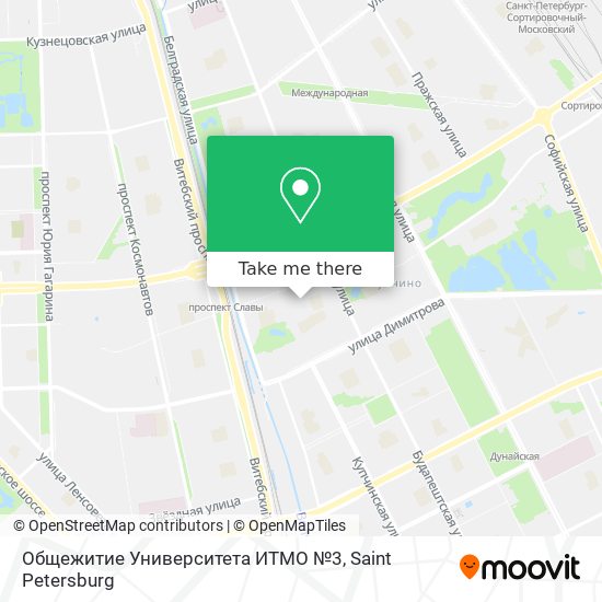 Общежитие Университета ИТМО №3 map