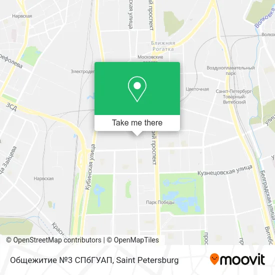 Общежитие №3 СПбГУАП map