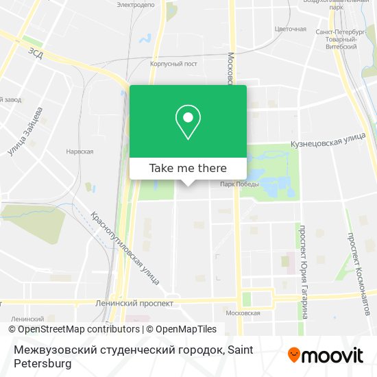 Межвузовский студенческий городок map