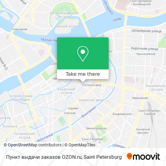 Пункт выдачи заказов OZON.ru map