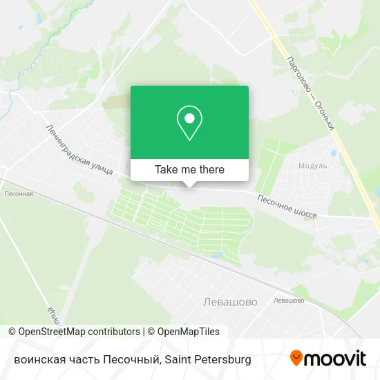 воинская часть Песочный map