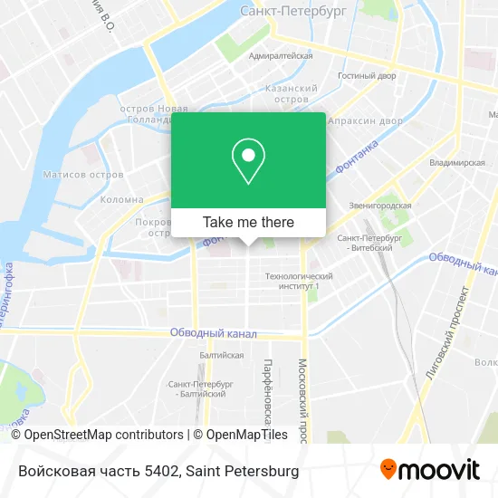 Войсковая часть 5402 map