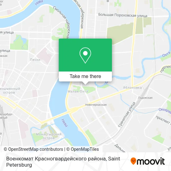 Военкомат Красногвардейского района map