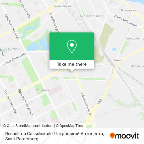 Renault на Софийской - Петровский Автоцентр map