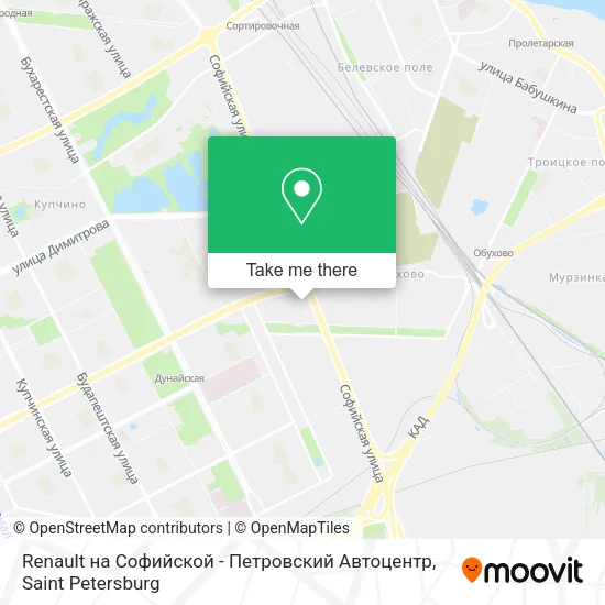 Renault на Софийской - Петровский Автоцентр map