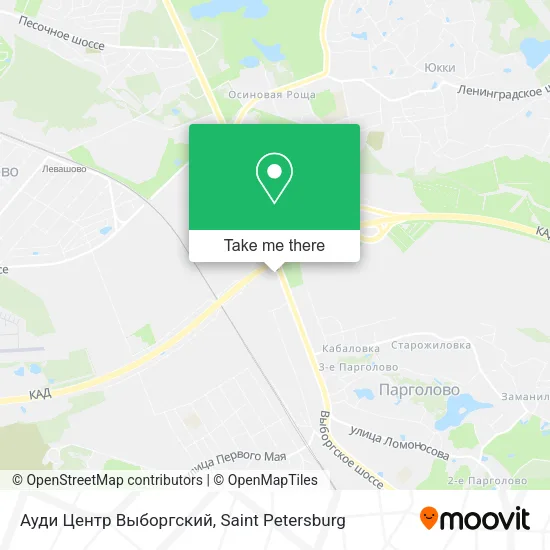 Ауди Центр Выборгский map