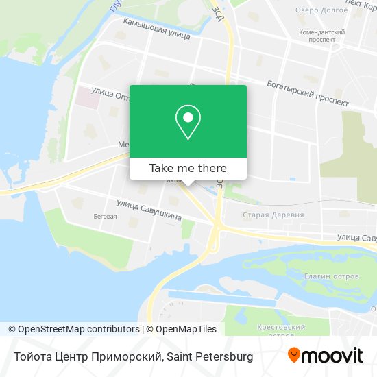 Тойота Центр Приморский map