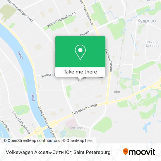 Volkswagen Аксель-Сити Юг map