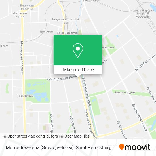 Mercedes-Benz (Звезда-Невы) map