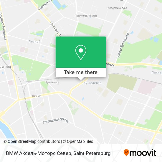 BMW Аксель-Моторс Север map
