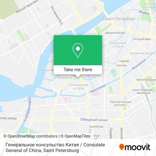 Генеральное консульство Китая / Consulate General of China map