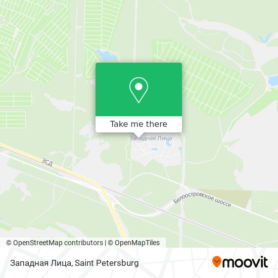Западная Лица map