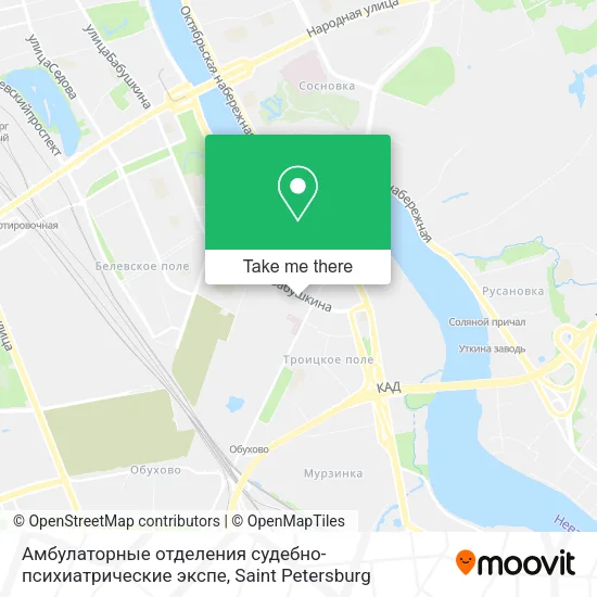 Амбулаторные отделения судебно-психиатрические экспе map