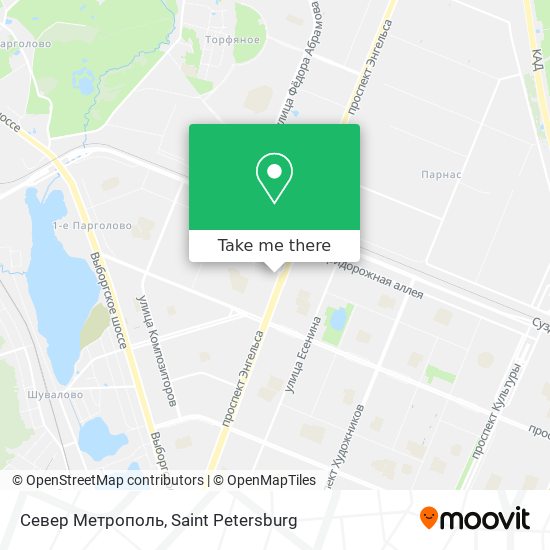 Север Метрополь map