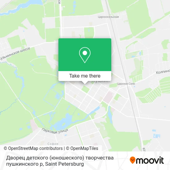Дворец детского (юношеского) творчества пушкинского р map