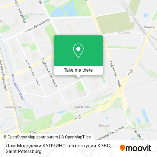 Дом Молодежи  КУПЧИНО  театр-студия КЭВС map