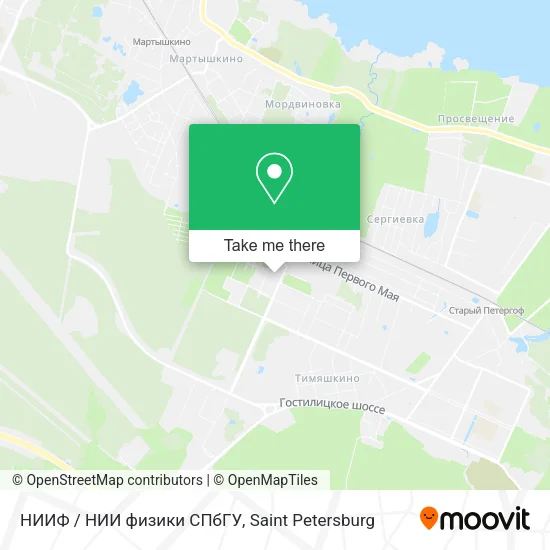 НИИФ / НИИ физики СПбГУ map