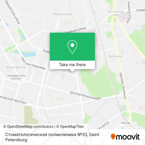 Стоматологическая поликлиника №33 map