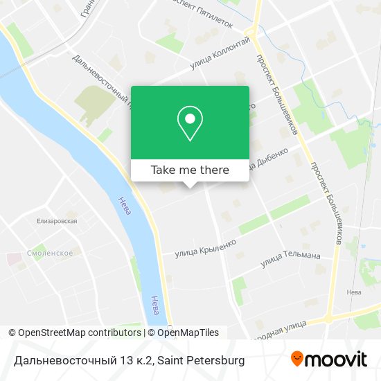 Дальневосточный 13 к.2 map
